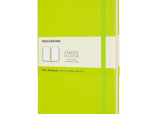 Блокнот Moleskine Classic Large A5 120 листов без линовки салатовый на сшивке (130x210 мм)